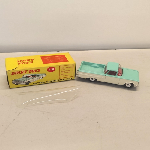 DINKY TOYS449EL CAMINOPICK-UPTRACKエルカミノ South African Dinky 449 Chevrolet El Camino Pick-Up Truck - QDT