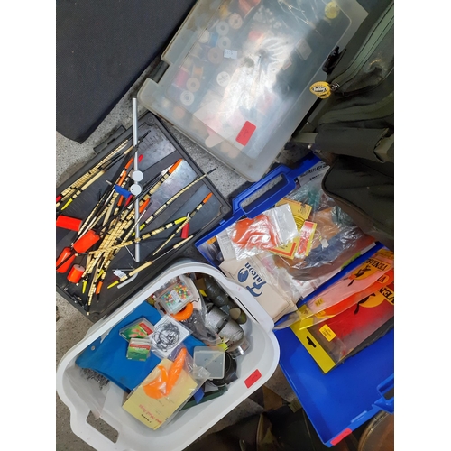308 - A selection of fly tying materials, floats, a rod rest, and Rovex reels and plugs etc
Location: G