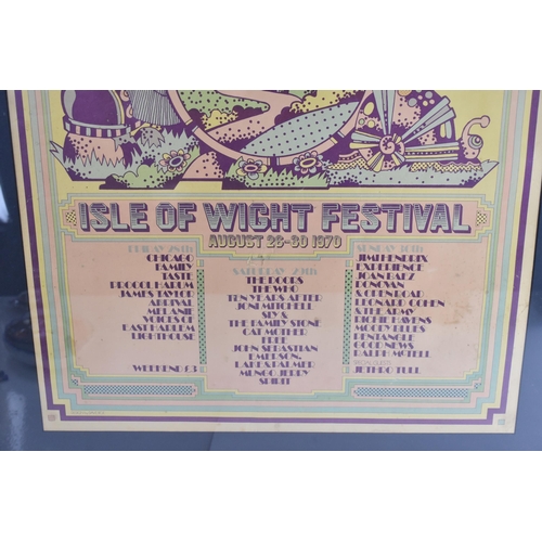 ワイト島 フェスティバル ポスター Dave Roe Vintage David Fairbrother-Roe - Isle of Wight Festival 1970 - The
