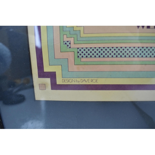 An original 1970 Isle Of Wight Festival poster, August 26-30, acts