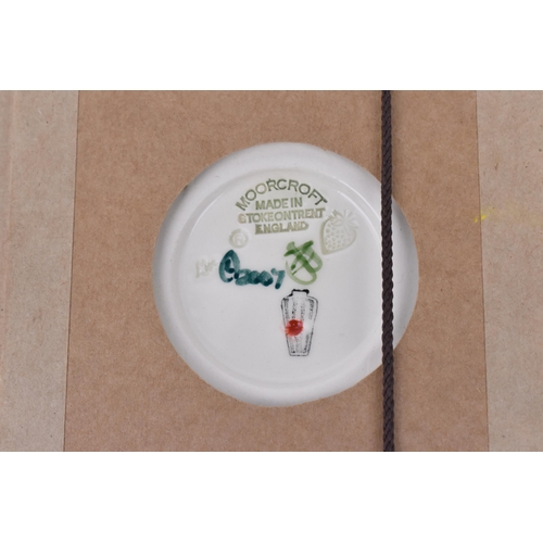 169 - A Moorcroft ceramic plaque by Kerry Goodwin in the 'Impala' design, 2007, of rectangular form with t... 