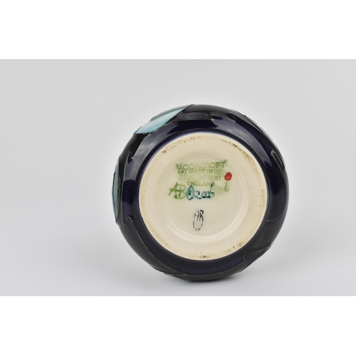 148 - A Moorcroft pottery 'New Dawn' pattern vase by Emma Bossons, shape 99/8, with long neck and bulbous ... 