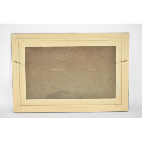 121 - British School, 20th Century
maritime scene of a French ocean liner entering a port, signed 'C Mears... 