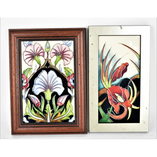 151 - Two Moorcroft decorative plaques, to include one with 