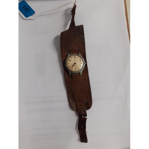 203 - A Military style watch by Ingersoll A/F
Location: CAB