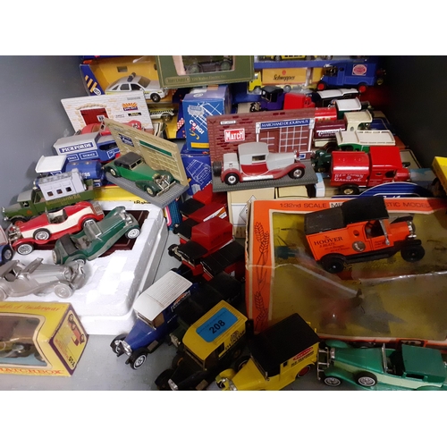 208 - Late 20th century diecast collectors vehicles, some boxed, to include a Britain's Forest Harvester, ... 