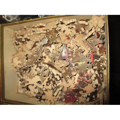 57 - A mixed lot to include a watercolour set, brushes, a Victorian mirror, two treen bugs, two cameras a... 