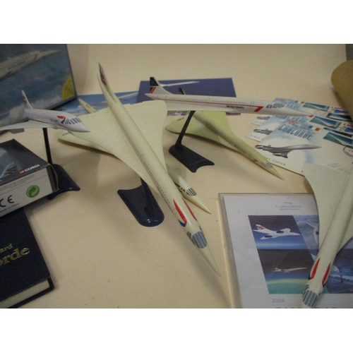 64 - A quantity of Concorde memorabilia to include models, first day covers and a poster
Location: RWF