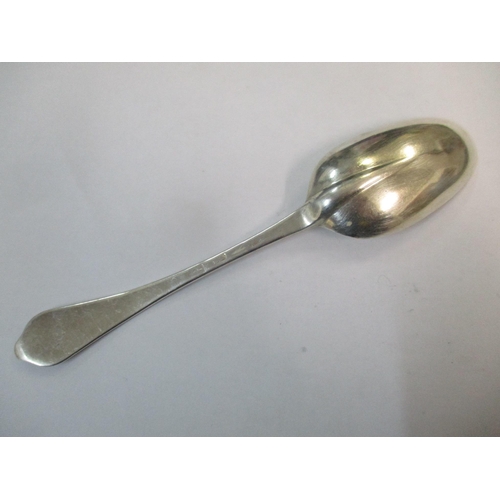 220 - A Georgian silver hallmarked rat tail spoon with initials to the handle, 59.45g
Location: CAB