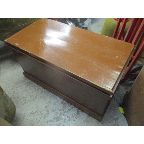 230 - Two oak coffers to include a mid 20th century oak example with linenfold decoration 52.5cm h x 78.5c... 