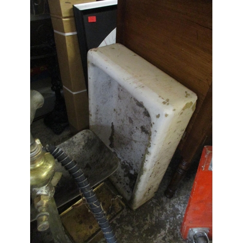 233 - A mixed lot to include a garden rake, tin buckets, Eclipse sprayer, scales and other items
Location:... 