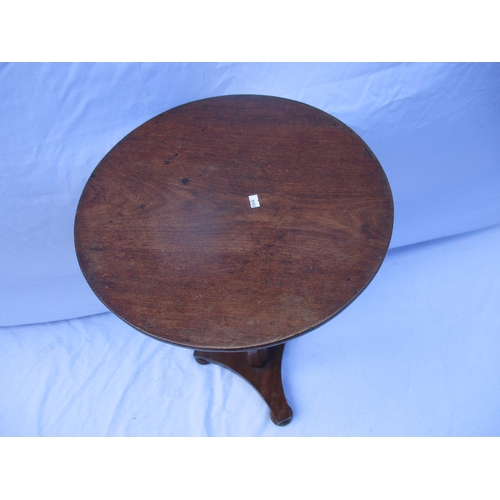 87 - A Victorian mahogany circular topped table with an octagonal column 72.5cm h x 44cm w
Location: RWB