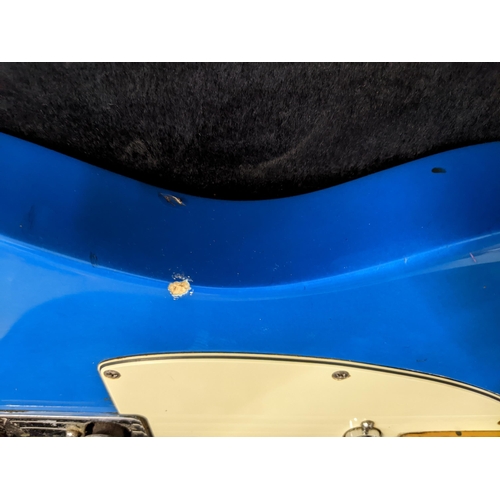 100 - A 1990s Fender Telecaster Lake Placid blue metallic guitar made in USA serial number 503177
Location... 