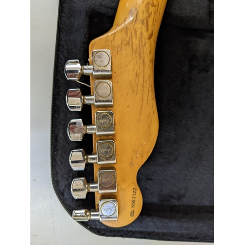 100 - A 1990s Fender Telecaster Lake Placid blue metallic guitar made in USA serial number 503177
Location... 
