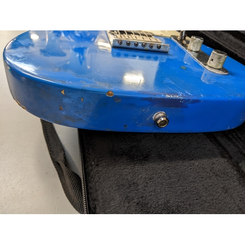100 - A 1990s Fender Telecaster Lake Placid blue metallic guitar made in USA serial number 503177
Location... 