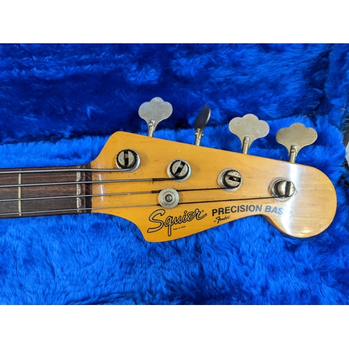 106 - A Fender Squier Precision bass guitar No JV20197
Location: LAF