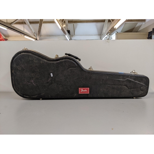 112 - A Fender Stratocaster made in USA serial number N569481, 1995, with a Fender carrying case
Location:... 