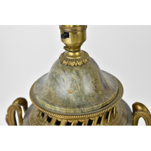 171 - ***This Lot Has Been Withdrawn

A pair of late 19th century ormolu-mounted marble cassolettes mounte... 