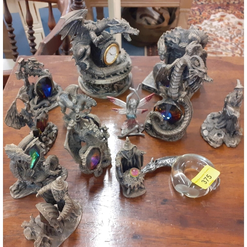 Tudor Mint Myth and Magic pewter models by Mark Locker to include