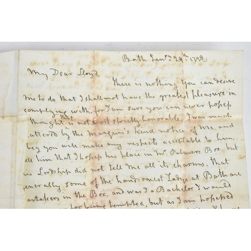 240 - Vice-Admiral Horatio Nelson (1758-1805) - a facsimile of a letter from Horatio Nelson addressed to '... 