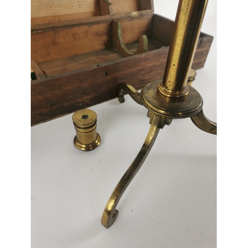 172 - An early 19th century brass Cassegrain reflector telescope by W. & S. Jones, Holborn, London, in fit... 