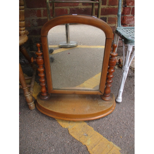 71 - Mixed small furniture to include a Captain's chair, oak book and magazine rack, Victorian mahogany s... 