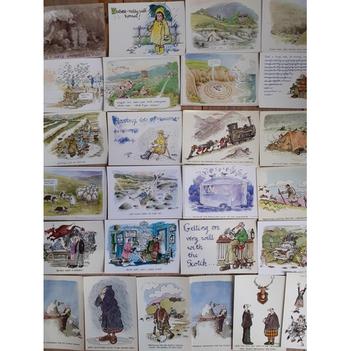 35 - A quantity of late 20th Century Bisley comical postcards, circa 1980's, printed by J. Arthur Dixon a... 
