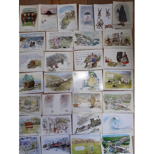 35 - A quantity of late 20th Century Bisley comical postcards, circa 1980's, printed by J. Arthur Dixon a... 