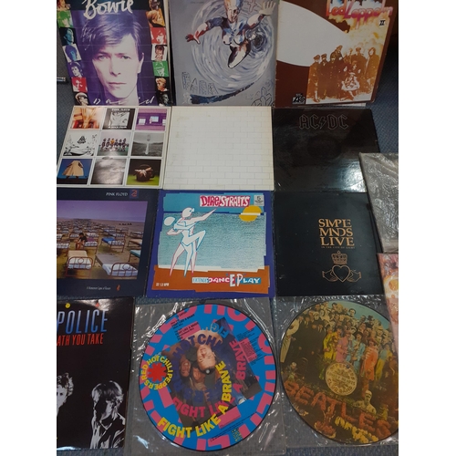 119 - Mixed rock and pop records to include Jimi Hendrix, Pink Floyd, Led Zeppelin, Black Sabbath, The Str... 