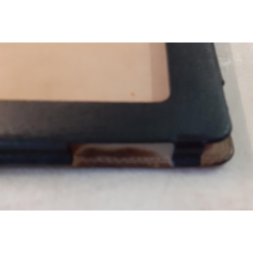 74 - A Smythson 'Arlington' range black leather i-pad case in original box A/F together with a pair of mo... 