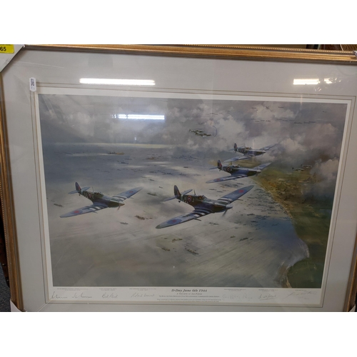 165 - Frank Wootton - two limited edition D-Day prints entitled 'A Triumph of Air Power' signed by the art... 