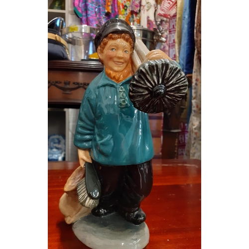 296 - Collectables comprising a Royal Doulton Chimney Sweep figure, a Royal Crown Derby Imari patter tea c... 