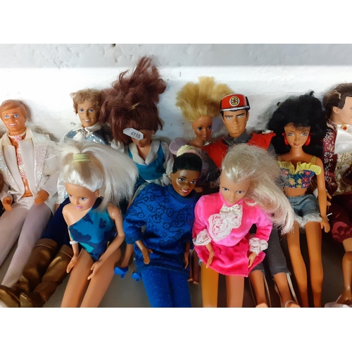 311 - A quantity of Mattel, Hasbro and other dolls, male and female, 1960's - 1990's to include Barbie, Ke... 