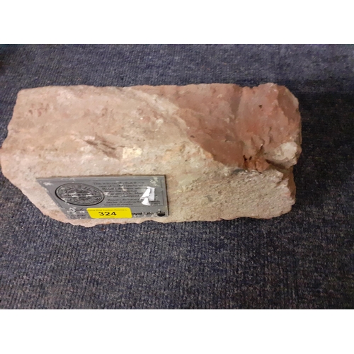 324 - A 1983 brick, one of 5000 from the Original Cavern Club, Matthew Street in Liverpool
Location: RWM