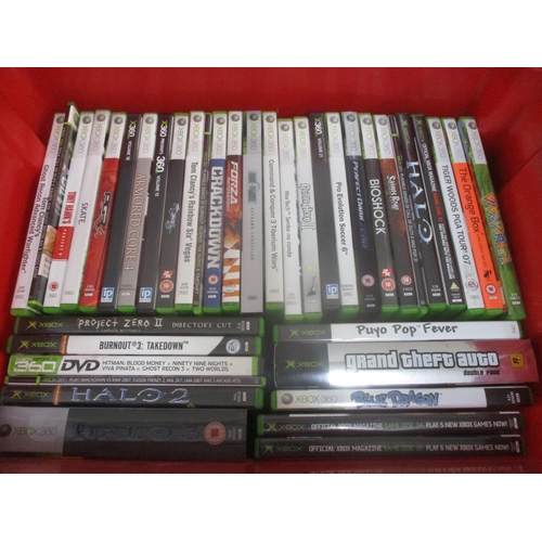 357 - A boxed X-Box 360 Arcade game, along with a quantity of X-Box 360 games including Grand Theft Auto, ... 