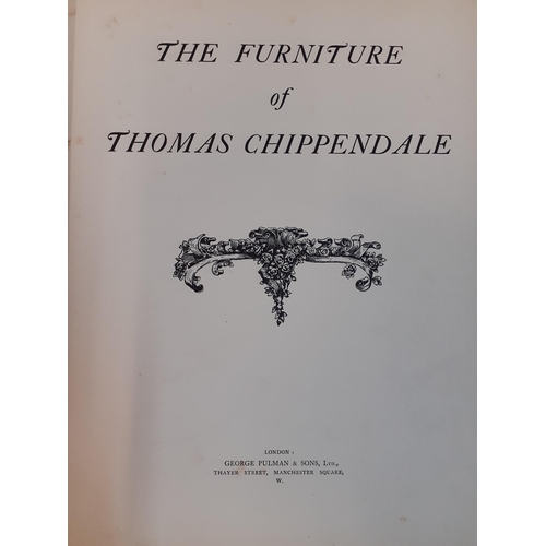 376 - A group of 8 antique furniture reference books to include Parts 2 and 3 of 'A Catalogue and Index of... 