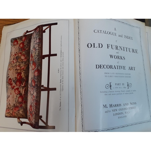 376 - A group of 8 antique furniture reference books to include Parts 2 and 3 of 'A Catalogue and Index of... 