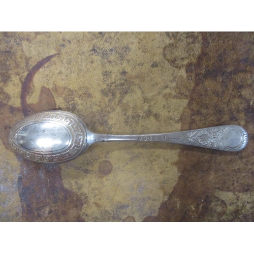 410 - A selection of Georgian, Victorian and later silver spoons and a fork, mixed dates and makers, total... 