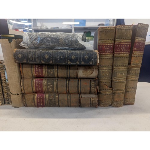 409 - A set of 8 volumes of Cassells History of England Vol I dated 1857 A/F together with a collection of... 