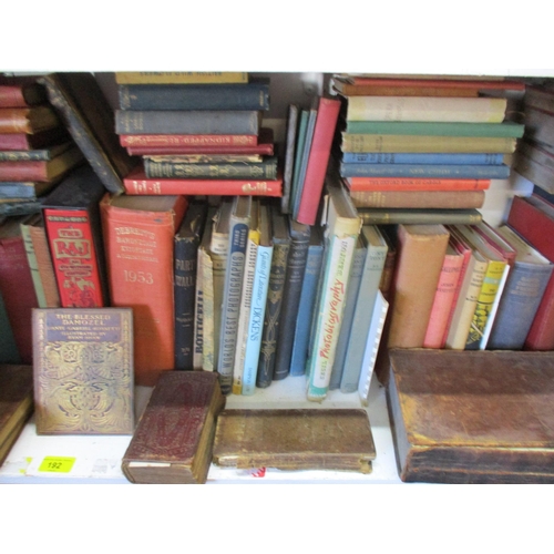 192 - A quantity of books to include various bound 18th and early 19th century music sheets, Dante Gabriel... 