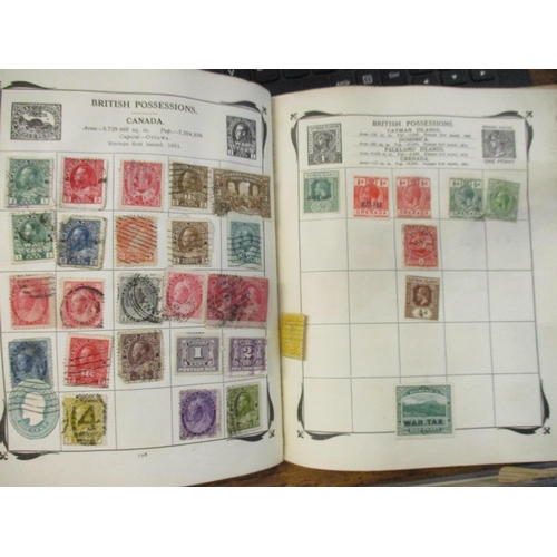 195 - The Strand and Stanley Gibbons stamp albums containing world stamps to include India, Portugal, Brit... 