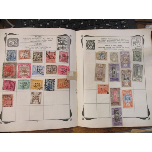 195 - The Strand and Stanley Gibbons stamp albums containing world stamps to include India, Portugal, Brit... 