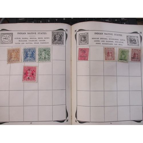 195 - The Strand and Stanley Gibbons stamp albums containing world stamps to include India, Portugal, Brit... 