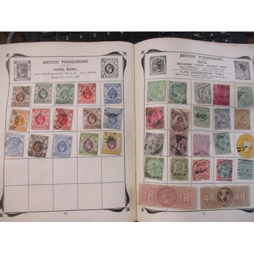 195 - The Strand and Stanley Gibbons stamp albums containing world stamps to include India, Portugal, Brit... 