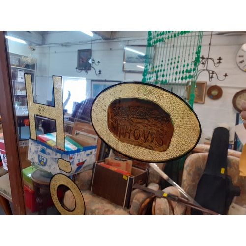 333 - A large Hovis advertising mirror in oak frame, 173cm h x 64cm w
Condition: some internal cracks
Loca... 