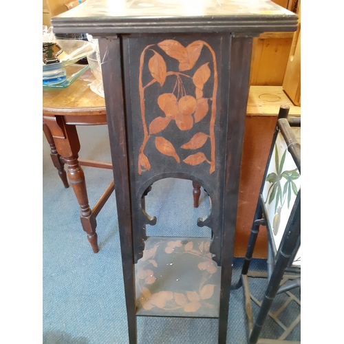 336 - Two early 20th century plant stands, one having painted Minton Hollins & Co tile surround
Location: ... 