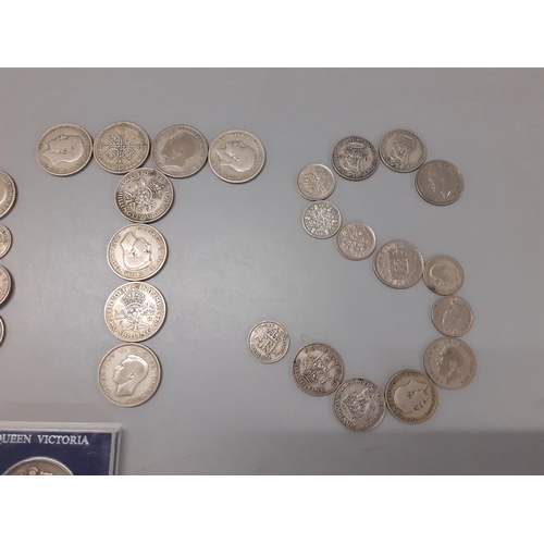 346 - A collection of British coins to include silver, Crowns and Georgian examples Location: A4B