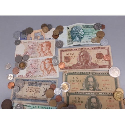 347 - A collection of overseas coins and banknotes Location: Porters