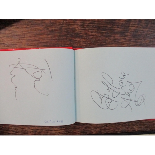 273 - Two autograph books containing signatures of various football, music, dance and comedy and other spo... 