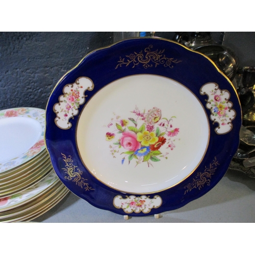 276 - A Royal Doulton Glamis Thistle pattern part coffee set, Royal Doulton Claudia pattern plates and a d... 